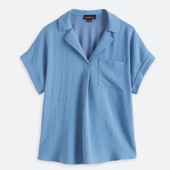FORTUNE + IVY Gina Collared Blouse - S - Picture 4 of 10